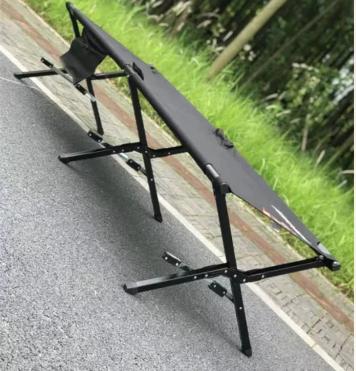 
military folding camping bed portable army metal camping stretcher bed 
