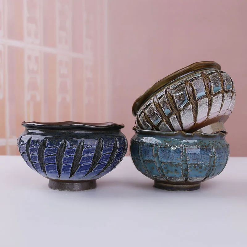 New Design Retro Pottery Flowerpots For Succulent Planting