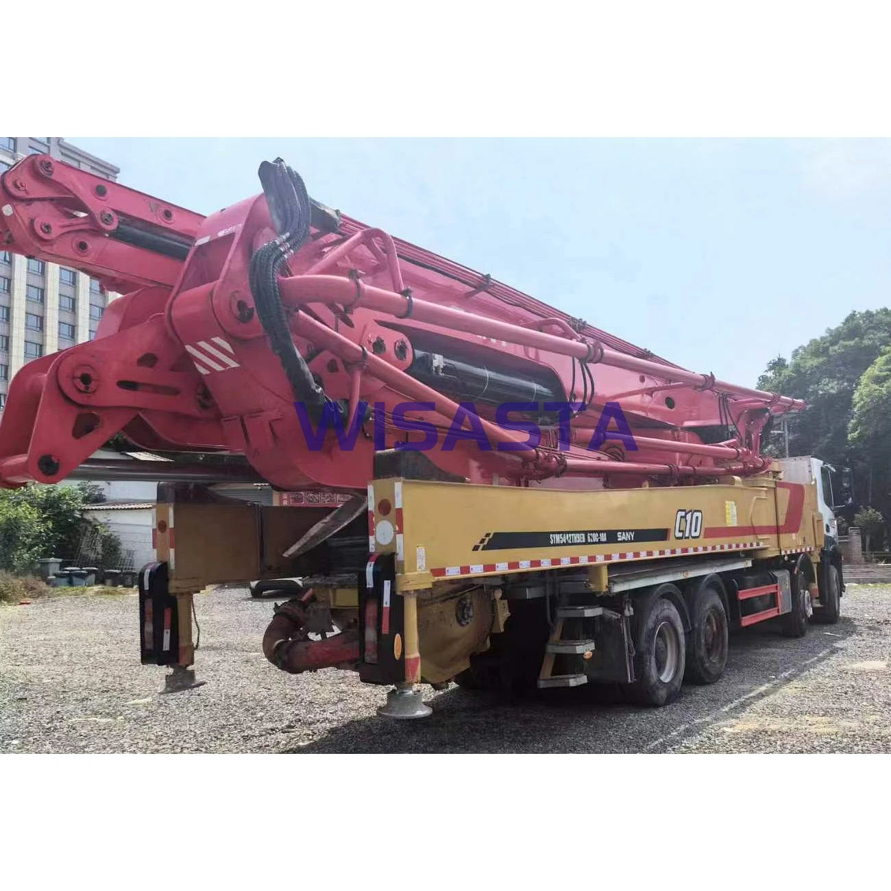 62 Meters Boom Used Pumping truck SANY 620C-10A mobile Concrete Pump Truck for sale