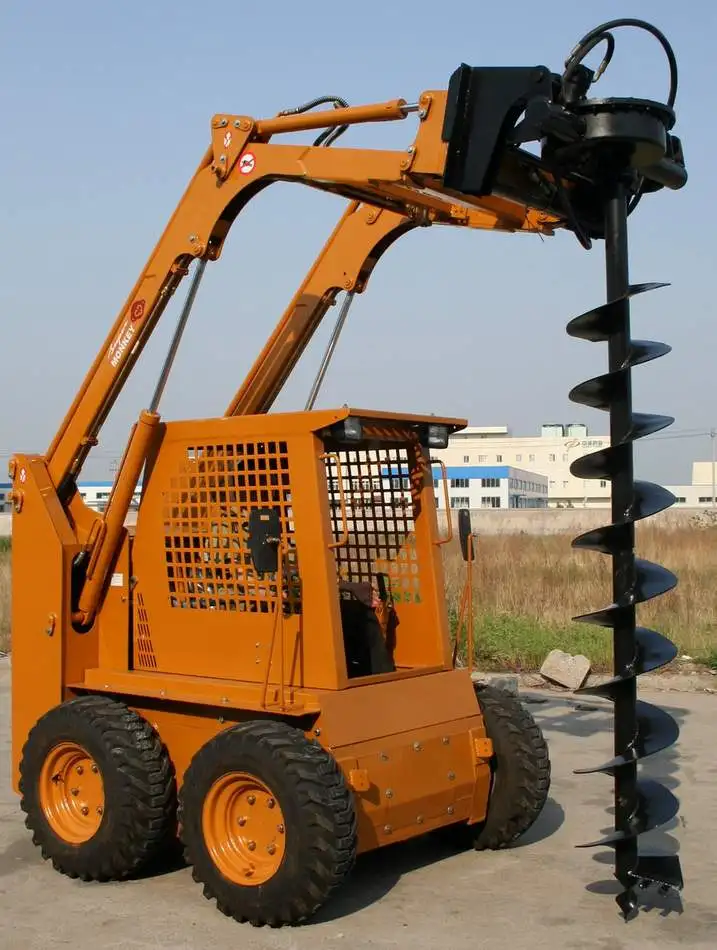 Auger for skid steer loader attachments hydraulic earth auger hydraulic auger