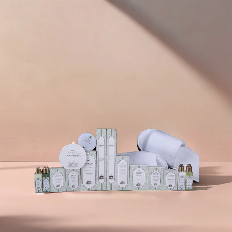 Best selling products plastic bag packaging hotel amenity set