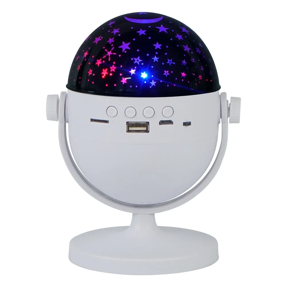 360° Rotating Bluetooth Music Light Starry Sky Light  Sound Activated Led Disco Light For Atmosphere Christmas Party Use