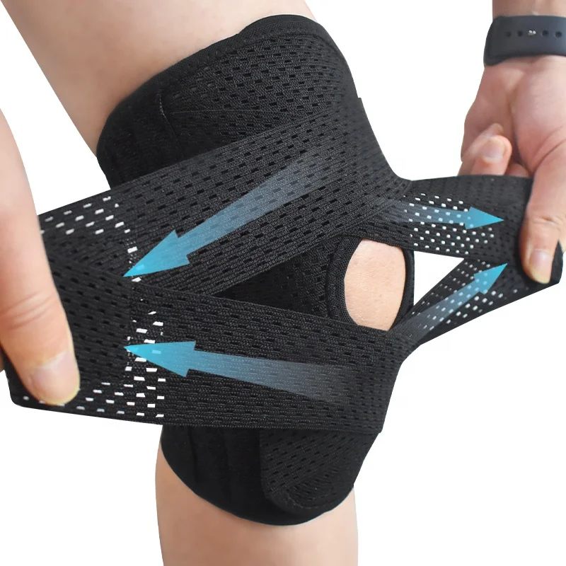 OEM&ODM Summer Knee Brace for Arthritis Pain Relief with Mesh Fabric with Side Stabilizers Soft Bandage for Sports Tear ACL