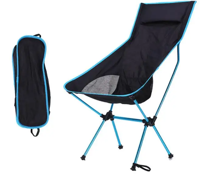 Foldable Lightweight Portable Outdoor folding camping Moon Chair For Camping Hiking and Traveling