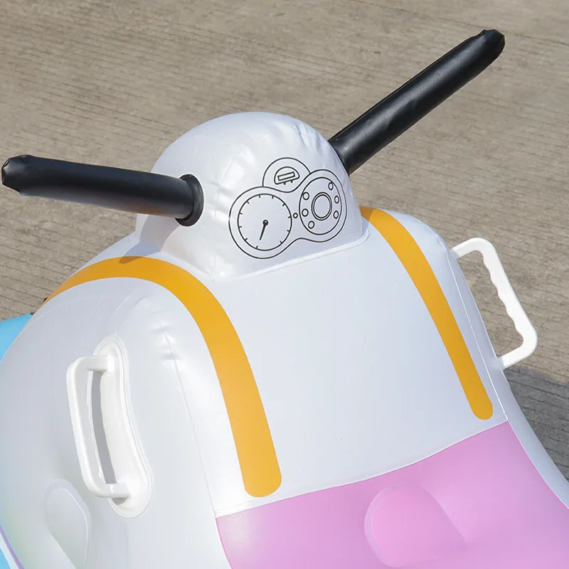 Winter kids downhill Snowboard adult Winter Ski Sledge Toy Motorboat PVC inflatable snow Scooter