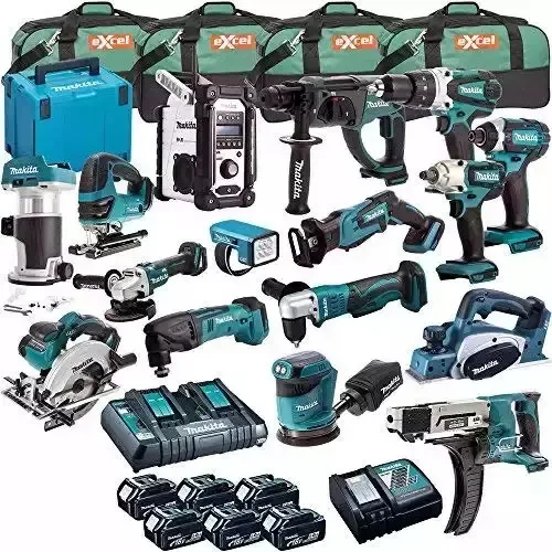 MAkitaS LXT1500 18-V Tools Set LXT Lithium-Ion 15Pcs Other Hydraulics Power Tools / Cordless Drill