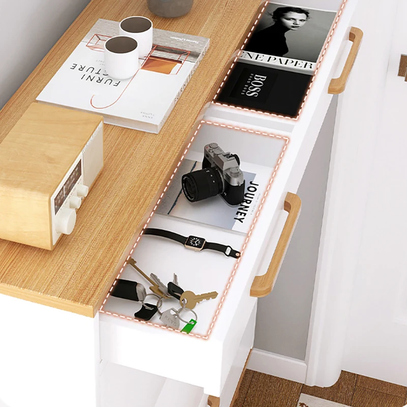 WIREKING Американский современный ультратонкий деревянный поворотный шкаф для обуви деревянная мебель