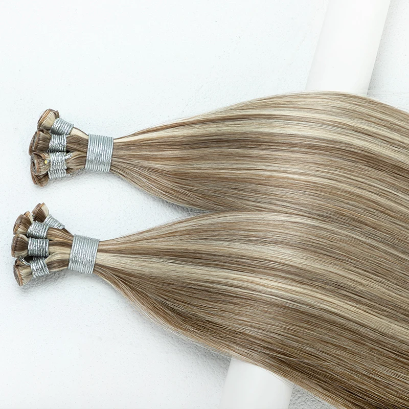 LeShine Double Drawn Human Genius Hair Weft 24inch Human Hair Genius Weft Cuticle Aligned Hair Extension 
