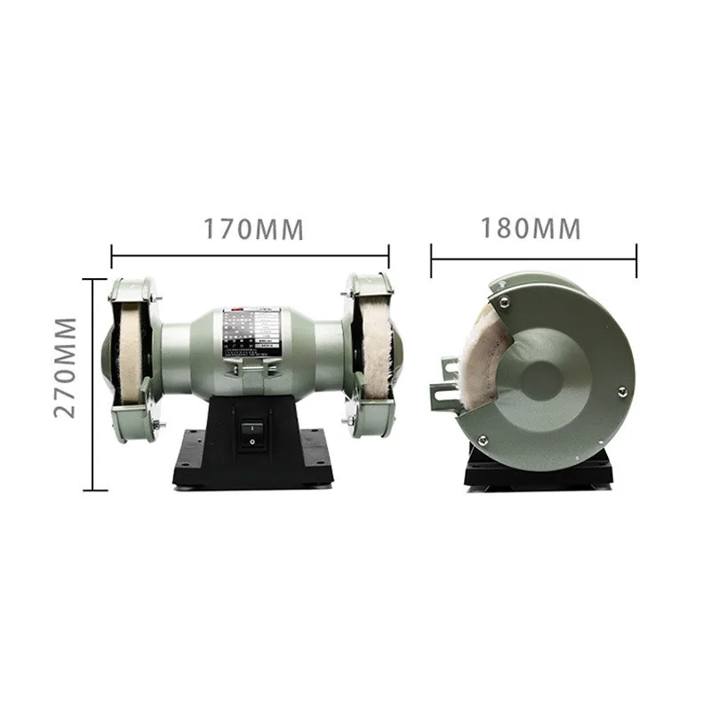 Manual Sunglasses Polishing Buffing Machine With 2 Polishing Wheel for Jewelry, Wood, Metal,Lens