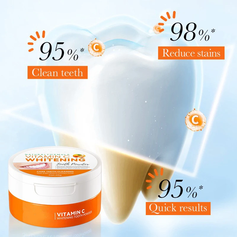 Wholesale Whitening Teeth Oral Care Deep Cleaning Coffee Dental Stain Vitamin C Activated Carbon Mint Teeth Powder