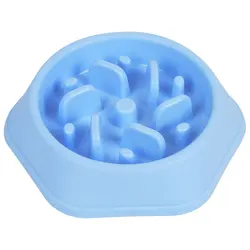 Household Round PP Luxury Pet Slow Feeder Dog Feed Food Bowl Custom Portable Dog  Bowls Slow Feeders