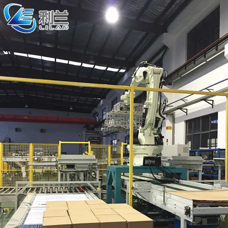 Automatic Line Palletizer Bag Line Machine Robot Stacker Robot Palletizing Machine