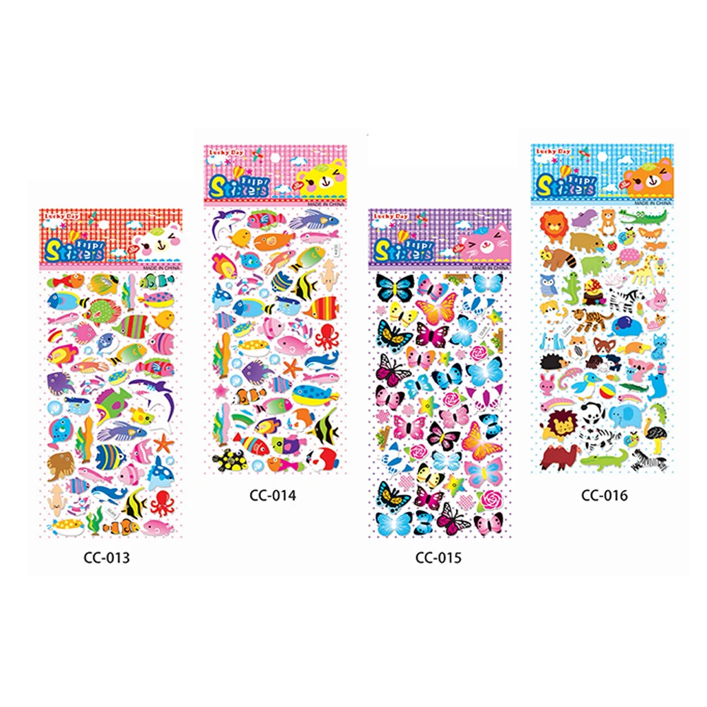 Custom 2024 new Printed Durable Bubble Stickers Logo Customized Bubble Stickers PVC Self-Adhesive Waterproof Stickers