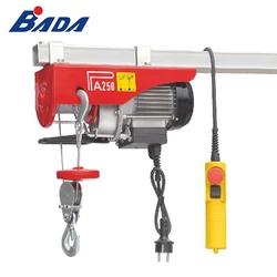 BADA 250kg mini chain small household lifting height 12 m electric wire rope hoist