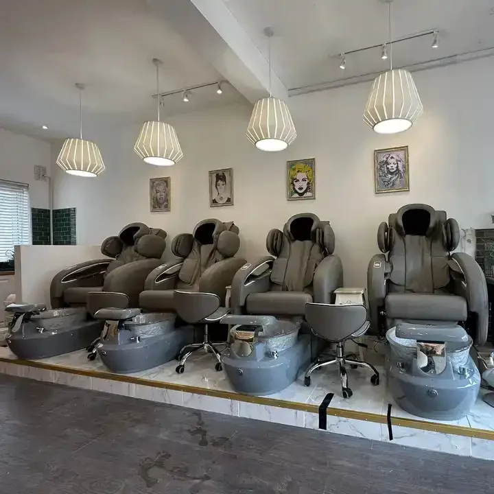 Modern Electric Foot Massage Chair Luxury Manicure Pedicure Chair Nail Salon PU Leather Spa Pedicure Chair