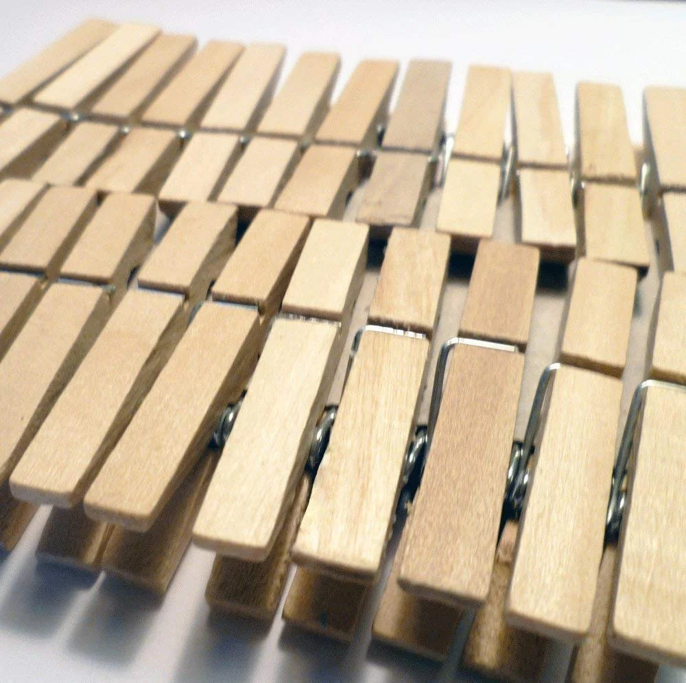 72 mm birch wood clothespin