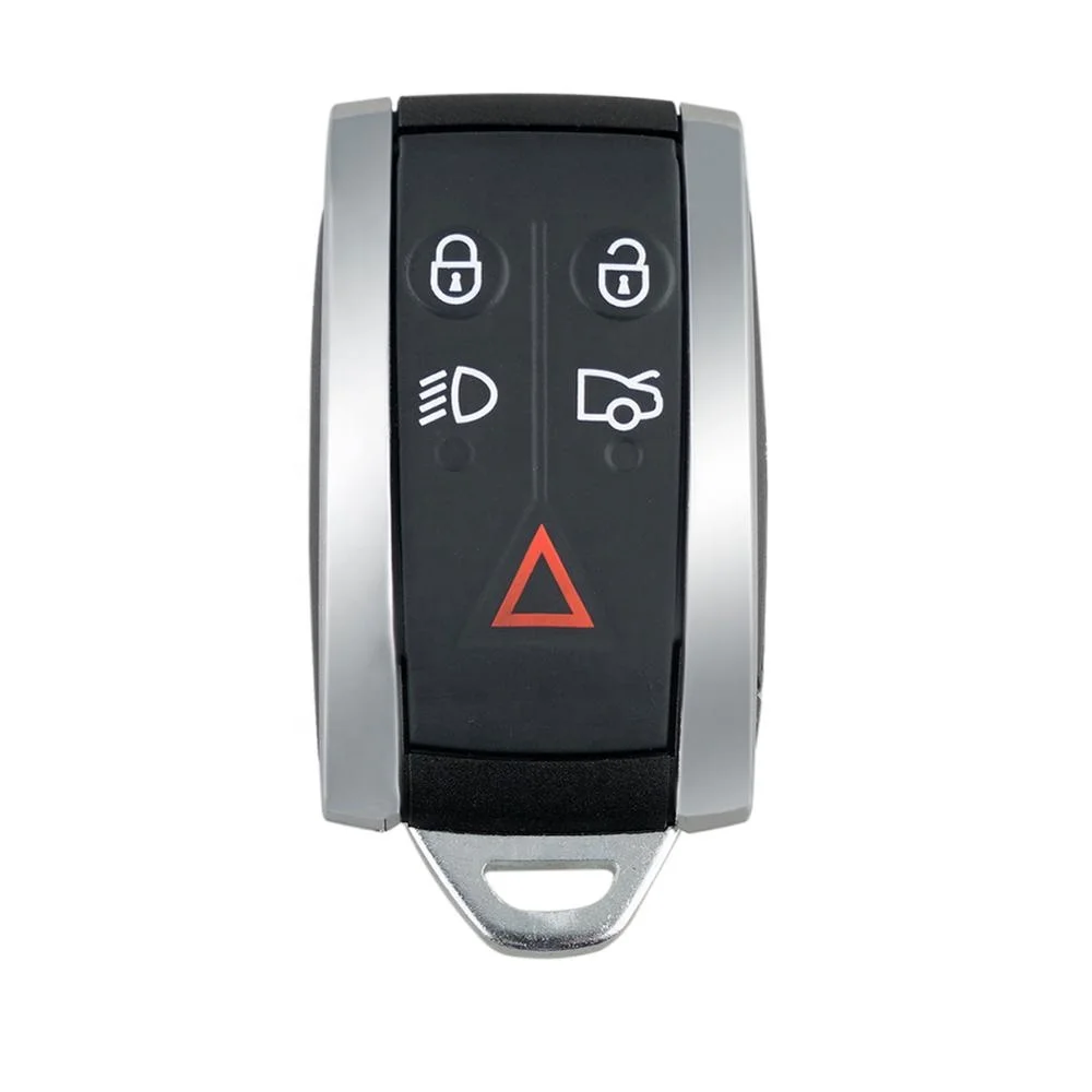Replacement Remote Keyless Fob Key Case Shell  For Jaguar X S-Type XF XK XKR 5 Button Smart Car Key