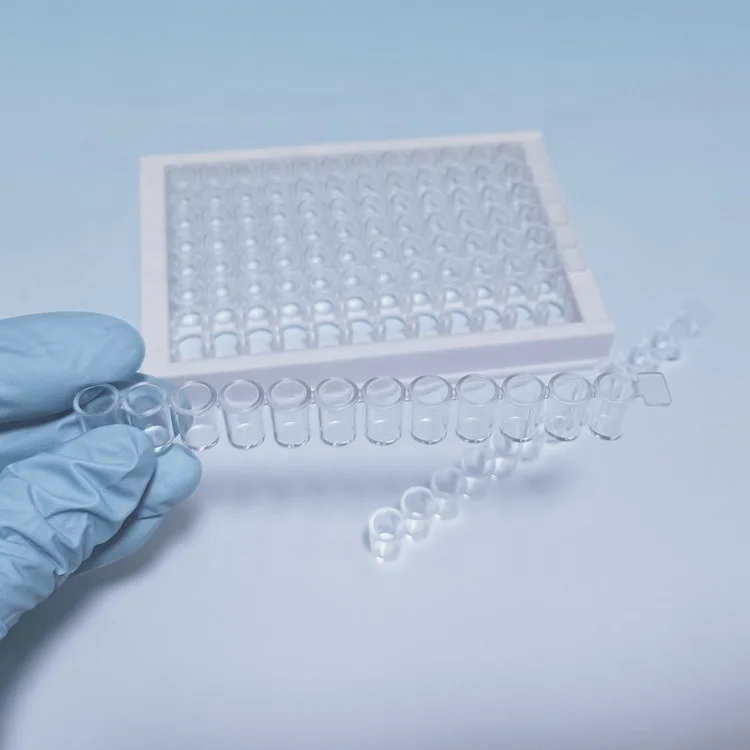 EPD-9608   laboratory supplies  Medical PS High Absorption  Detachable 8-strip or  12 strip 96 Well microplates Elisa Plate