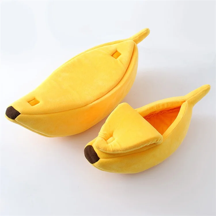 Factory Wholesale Pet Cat House Big Size Banana Shape Keep Warm In Winter Pets Cat House