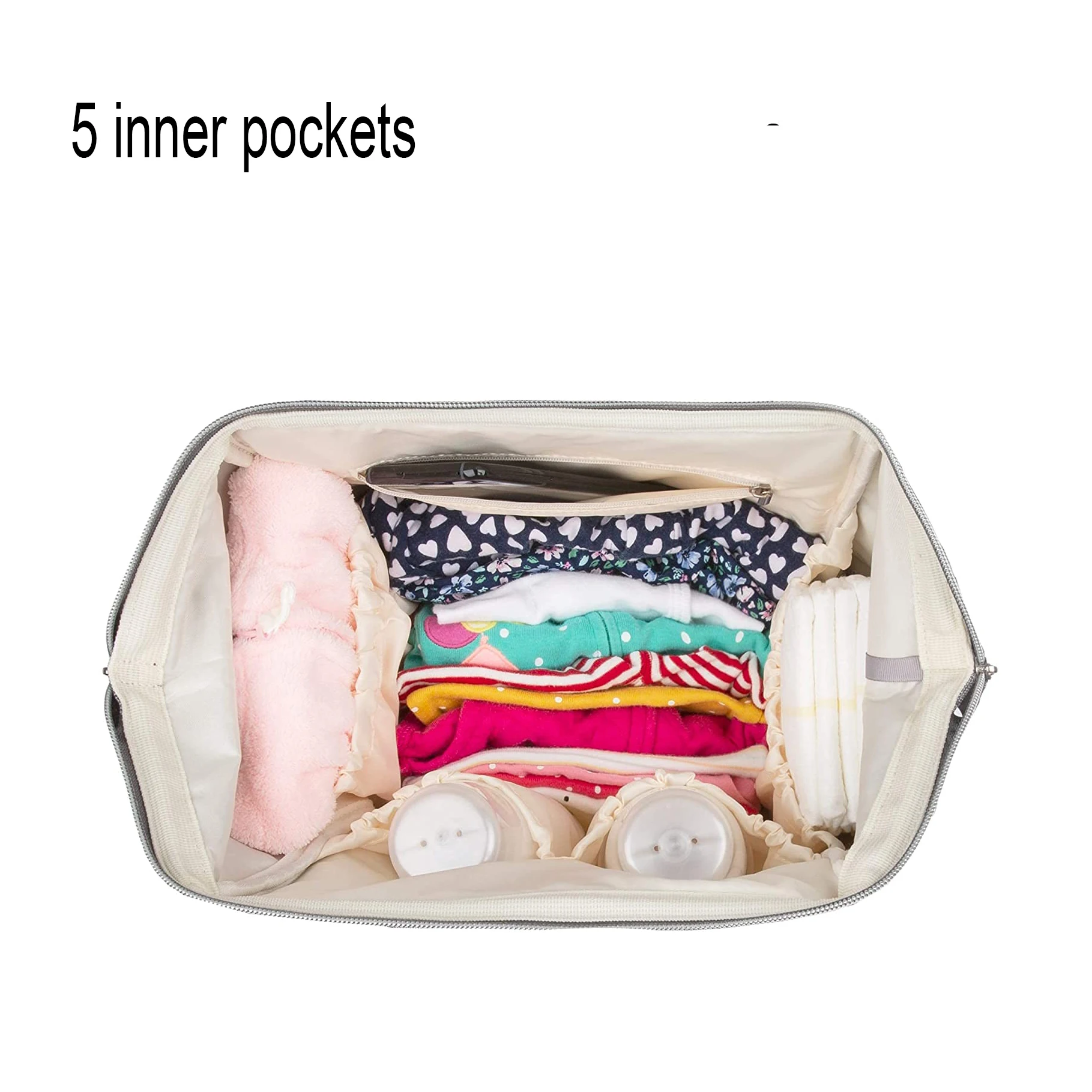 Stylish Utility Mummy Diaper Backpack For Outdoor Baby Diaper Backpacks With Changing Station