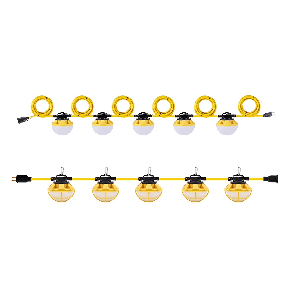 Industrial Led String Light ip65 Waterproof Construction Custom Outdoor Garden String Work 40W 80W Ball Led String Lights