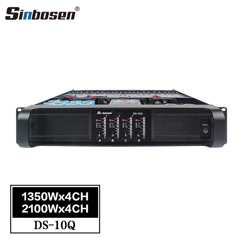 Class td 4 channel sound power amplifier 2500w 10Q professional audio for 15 inch line array