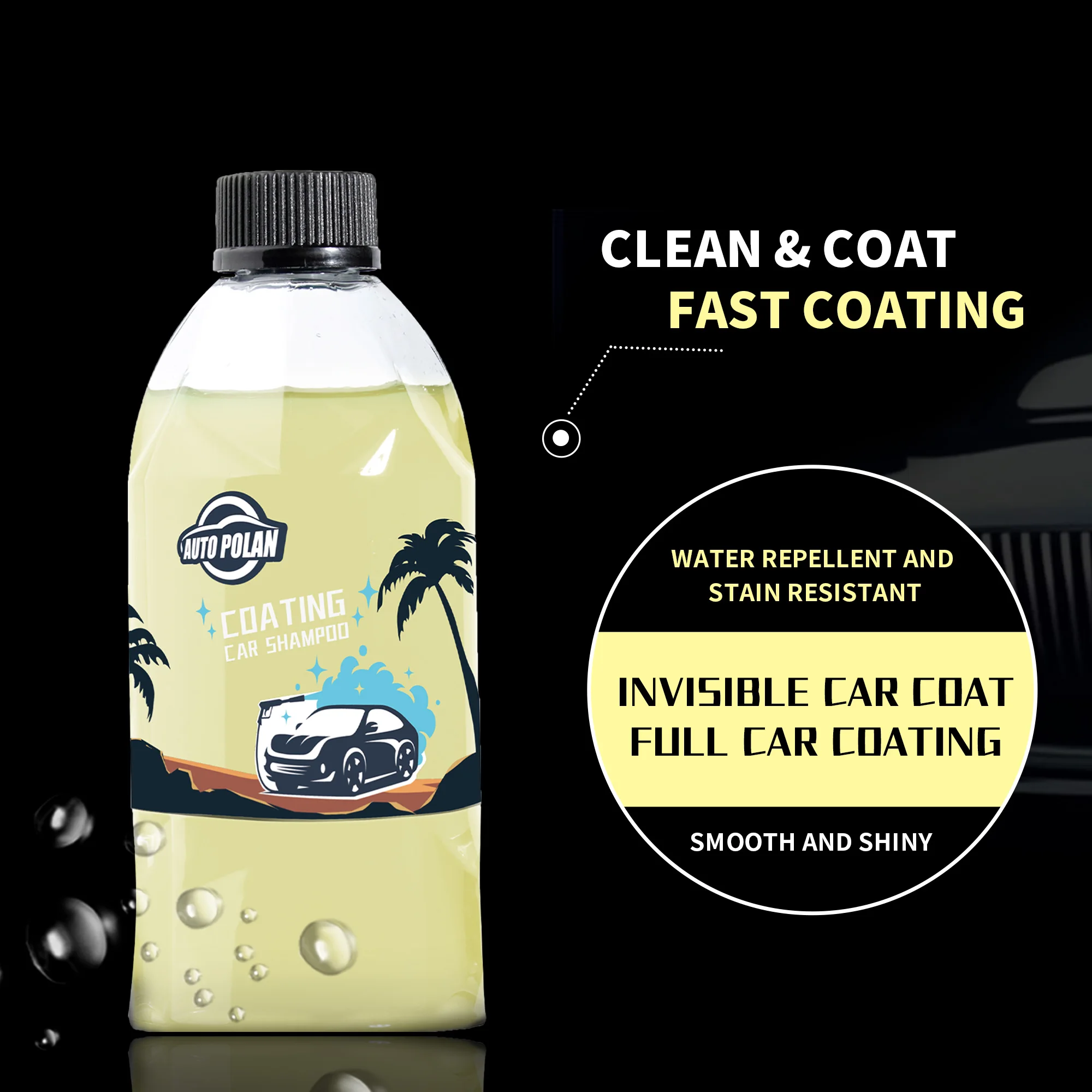 hot selling  Liquid Shampoo for Car Washing Oem Cleaning ceramic coating car shampoo quick hyper foam cleaner soap