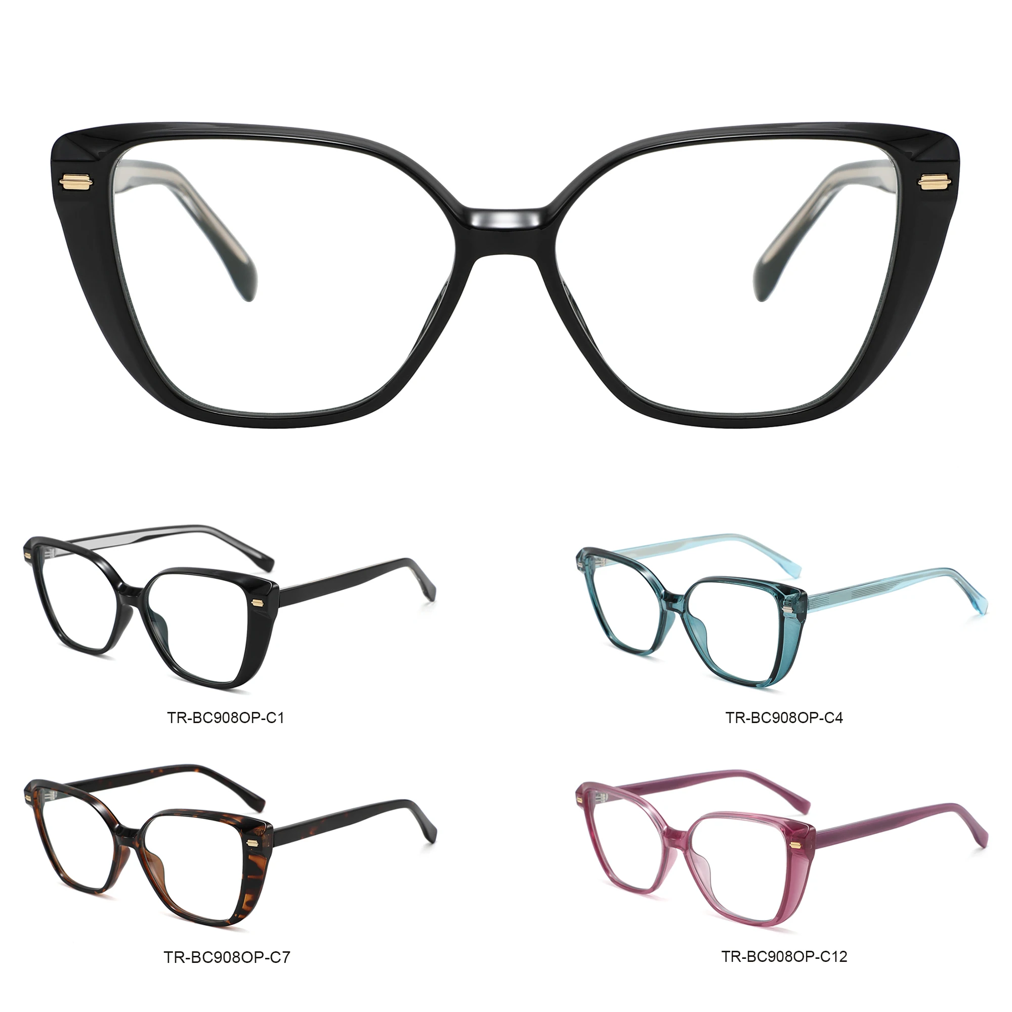 Factory Direct Wholesale Premium Quality women TR90 frame acetate optical frames eyewear
