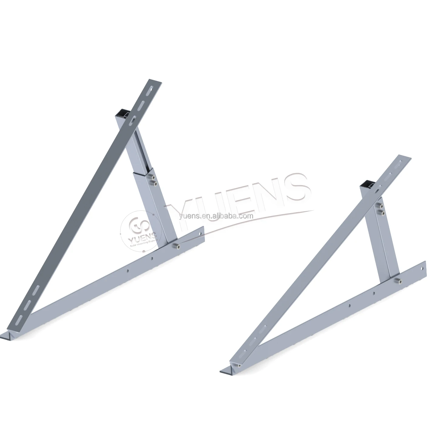 Yuens Adjustable triangle bracket for baconly flat roof wall aluminum solar panels install