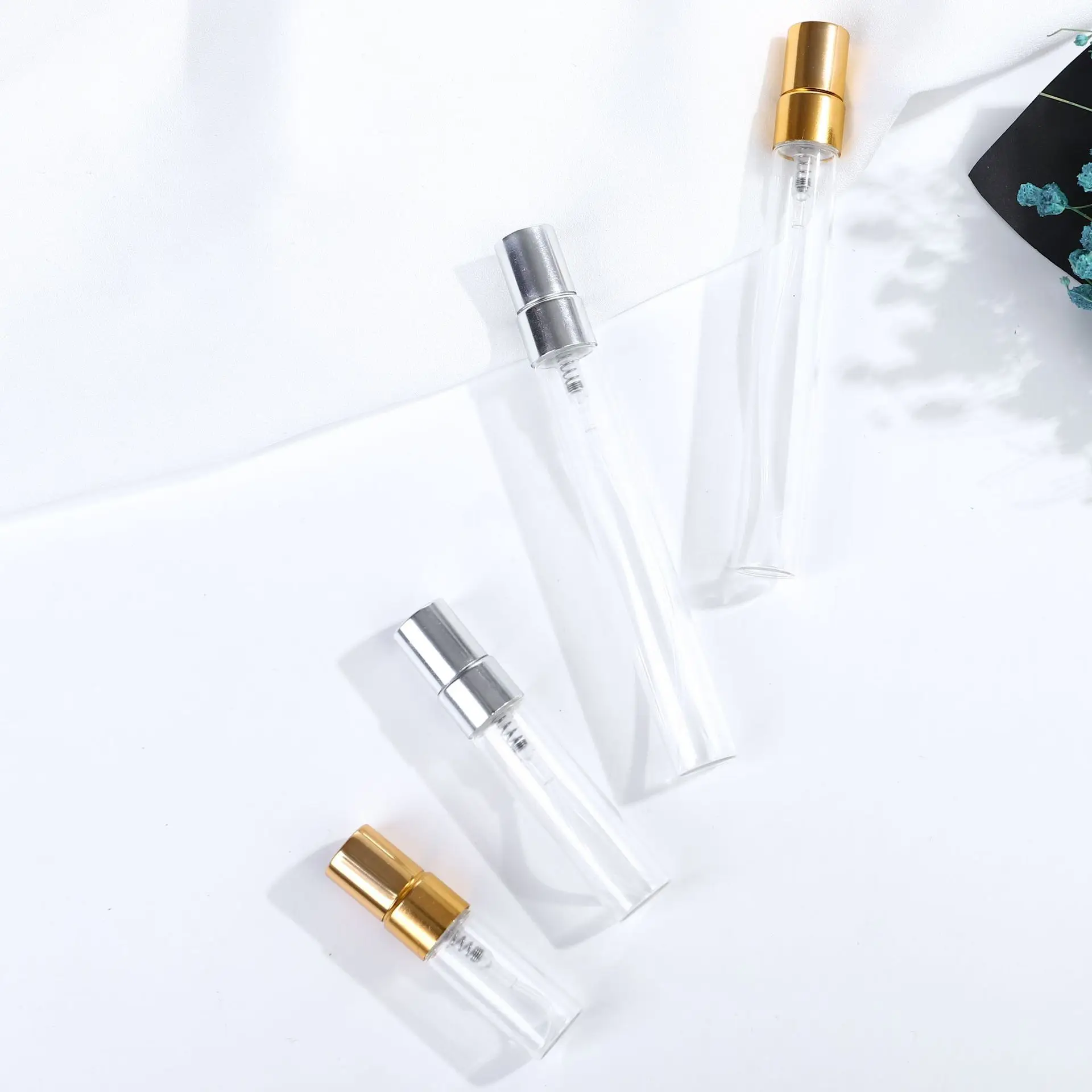 2ml 3ml 5ml 10ml Glass Perfume Bottle Empty Refillable Spray Bottle Small Perfume Atomizer Perfume Empty Vials Test Glass Bottle