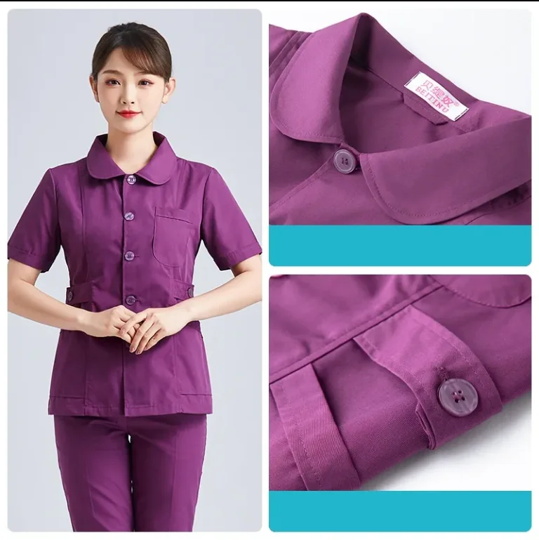 Suit long-sleeved female care uniform summer short-sleeved guide doctor oral dental work clothes