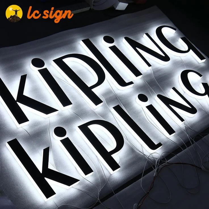 Factory Wholesale Custom Business 3d Backlit Logo Channel Wooden Acrylic Led Letters Sign For Beauty Salon