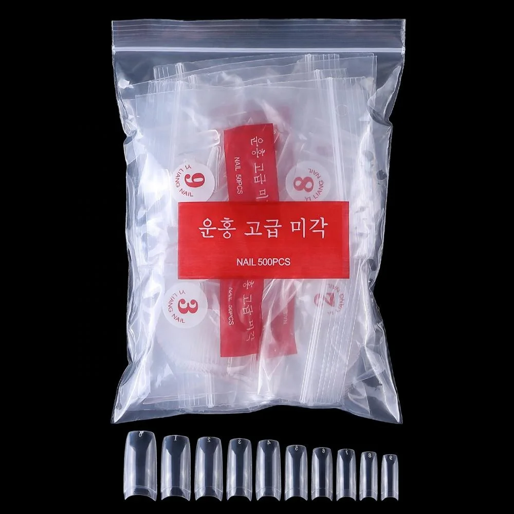 
500pcs Natural Color French Style Acrylic UV Gel False Nail Art Tips 