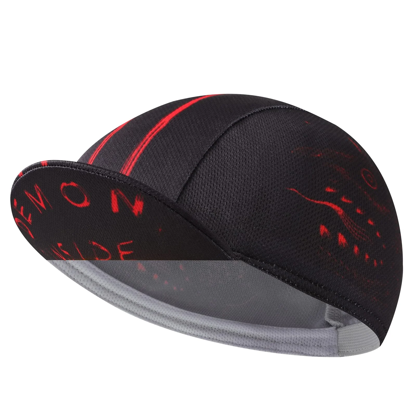 Wholesale Polyester Quick Drying Sublimation Digital Printing Eyelet Mesh Bike Hat Custom Elastic Fitted Sport Cycling Cap