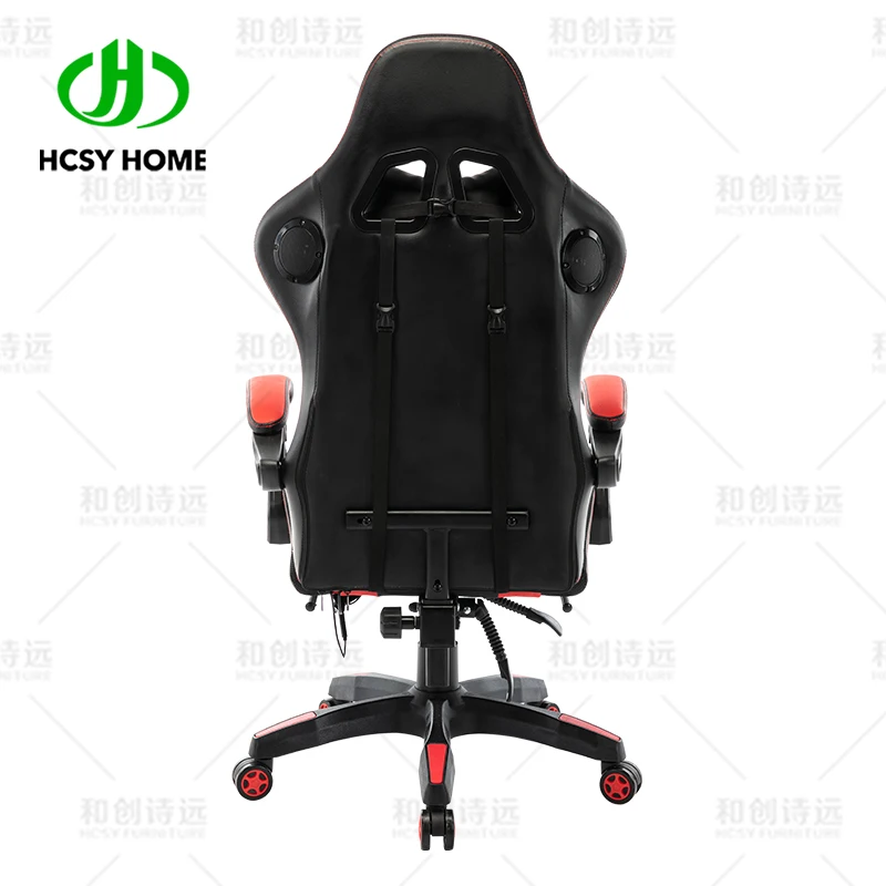 Оптовая продажа с завода, кожаный Наклонный игровой стул rgb