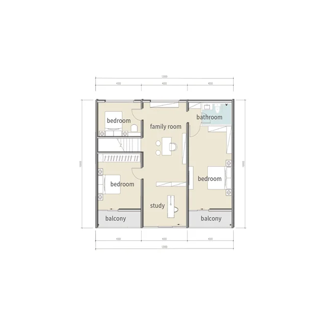 Factory Made Building Two Story Prefab House Container Hotel Apartment