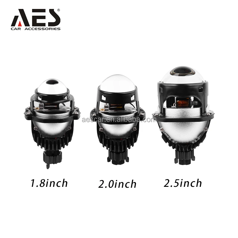 2022 AES 1.8 inch mini Bi led projector lens fit for all cars auto lighting system car retrofit headlight