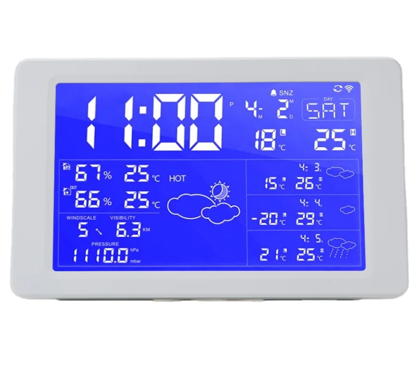 Custom  WIFI  Digital  smart  calendar Clock with weather Forecast function