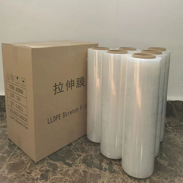 Industrial Wrap Blue Film Pe Stretch Pallet Packing Film plastic wrapping pallet stretch film for packaging