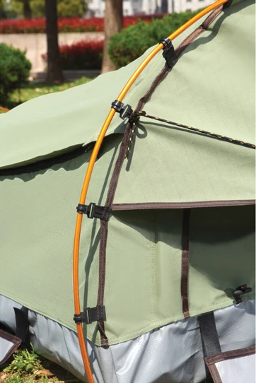 DK-6 Hard Shell Top Roof Tent Vehicle Awning Single Swag Tent Four-season Tent All Hoops Are Aluminium Polyester Cotton >3000 Mm