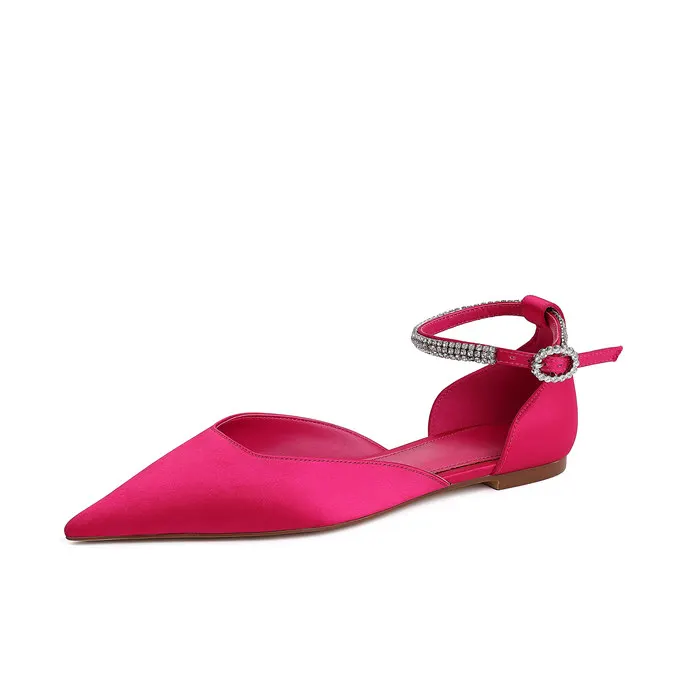 High Quality Breathable and Fashionable Flattie Dress Shoes with Buckle Strap Magnificent Pointed Design for All Seasons