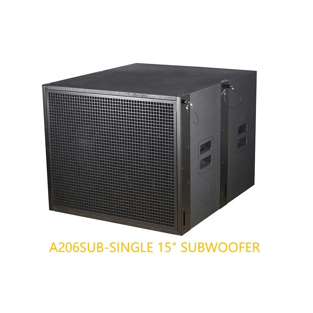 Active speaker 15 inch sound box line array entertainment system professional audio sub bass powered subwoofer for dance floor