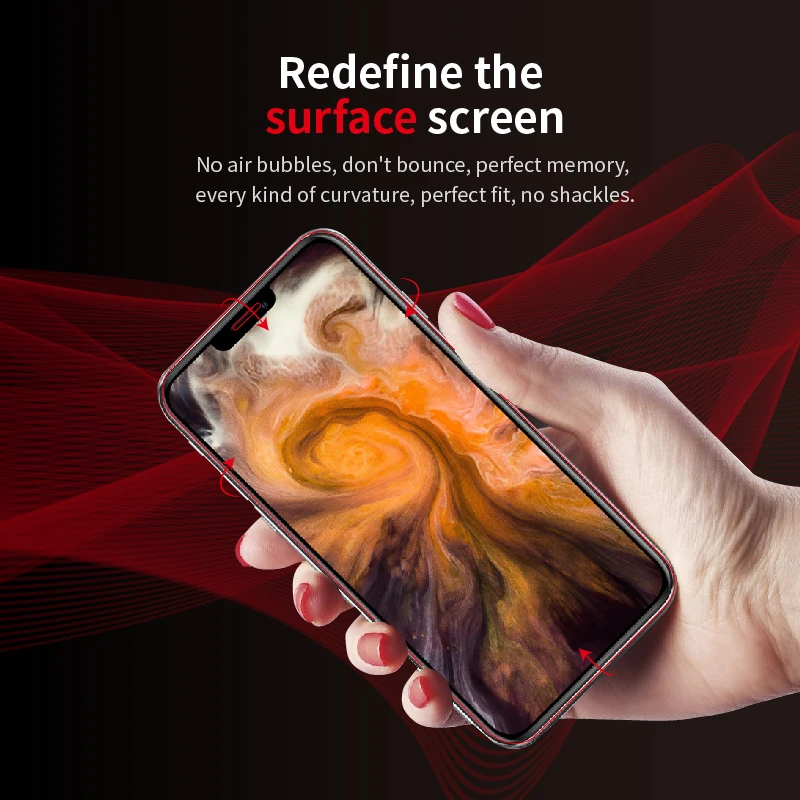 Mobile phone 3D Curved Full Cover Full Glue TPU Hydrogel film For Huawei Mate 40 Pro screen protector