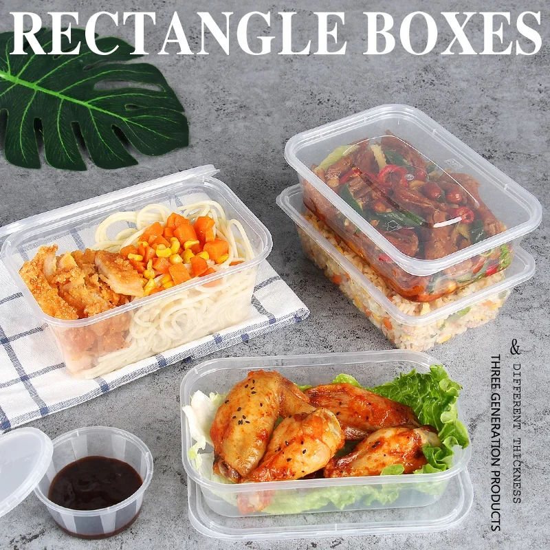 microwaveable takeaway disposable transparent plastic food container eco-friendly PP box