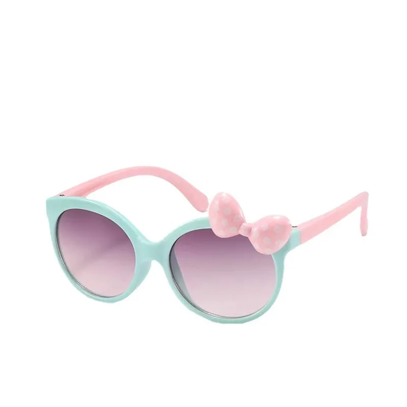 Cute Cartoon Bowknot SUN Sunglasses Girls Kids Children Sunglasses Sunshade Glasses For Climbing Outdoor Sports