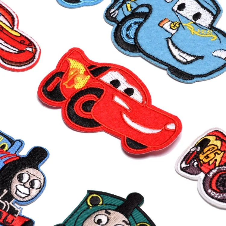 Various style of embroidered cartoon patches for children clothing