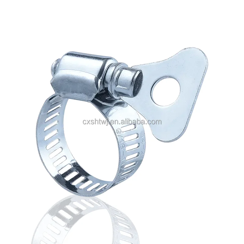 Hengtuo 201 304 Stainless Steel 12.7mm Taiwan Style Gas Pipe Mini Clamp with Iron Handle Factory Wholesale Price Bolts Clamps