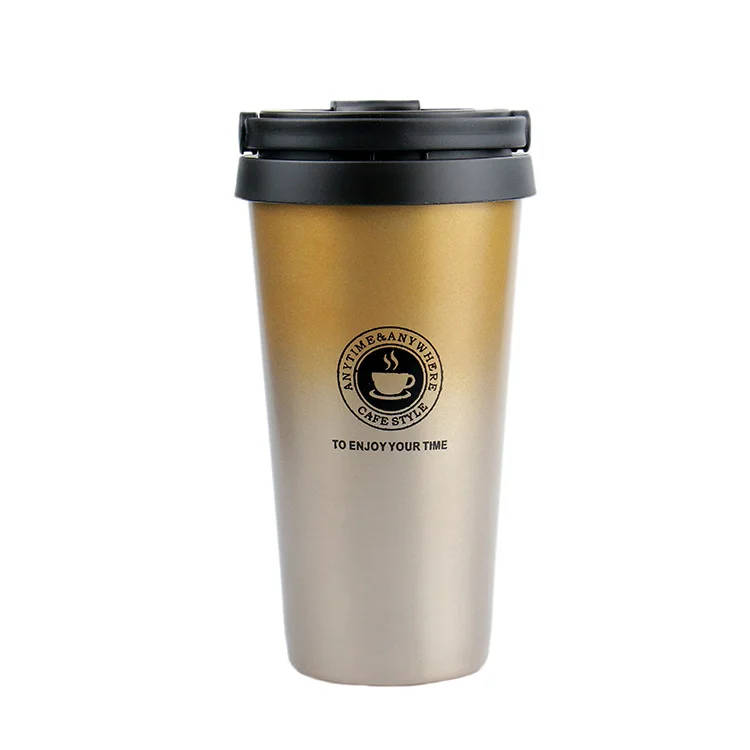 500ml Double Wall Stainless Steel Vacuum Flasks Car Thermo cup Coffee Tea Cup Travel Mug Business Thermos Bottle Thermos Tumbler