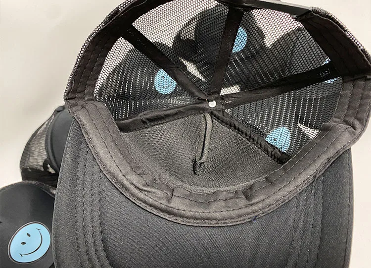 Wholesale baseball trucker hat embroidery patch, distressed custom mesh trucker cap