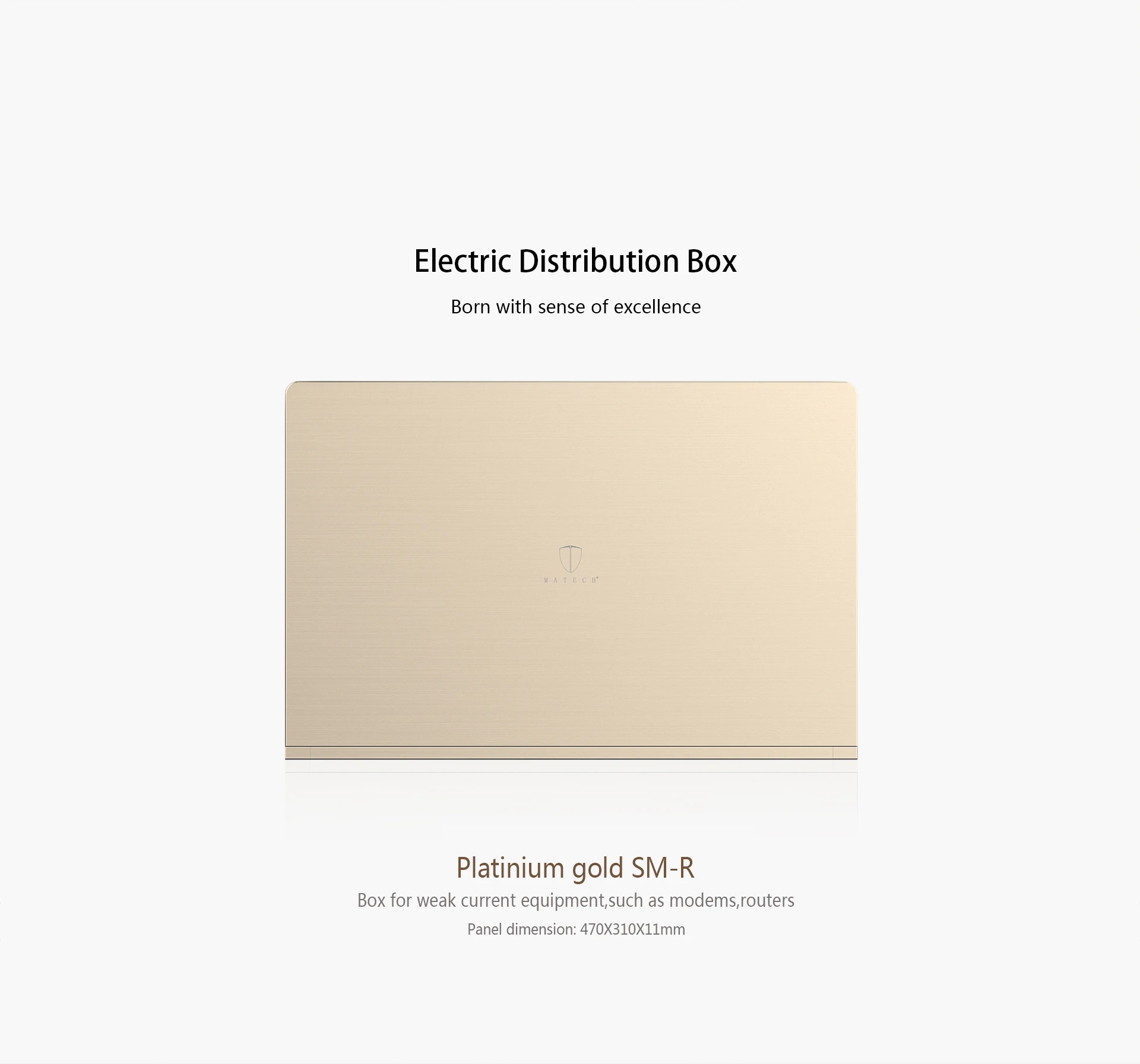 Matech flush mounted Smart cabinet optics fiber terminal box for installing modem device box